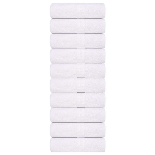 Asciugamani Per Sapone 10pz Bianco 30x30cm 360 G/m² 100% Cotone