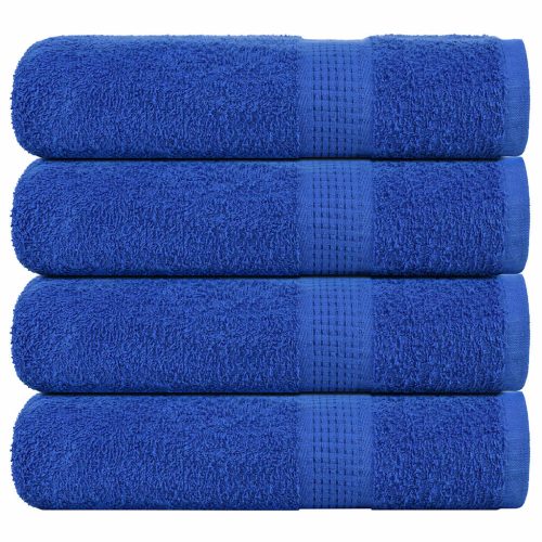 Asciugamani Da Bagno 4 Pz Blu 100x150cm 360g/m² 100% Cotone