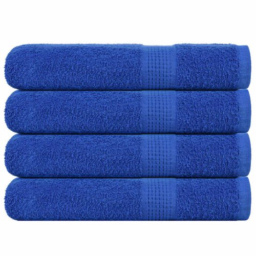 Asciugamani Per Sauna 4 Pz Blu 80x200cm 360g/m² 100% Cotone