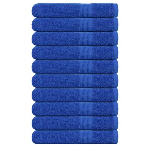 Asciugamani 10 Pz Blu 100×200 Cm 360 G/m² 100% Cotone