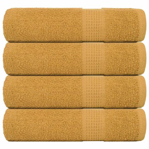 Asciugamani Doccia 4 Pz Oro 70×140 Cm 360 G/m² 100% Cotone