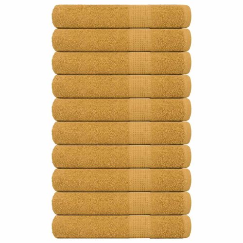 Asciugamani Per Sauna 10pz Oro 80x200cm 360 G/m² 100% Cotone