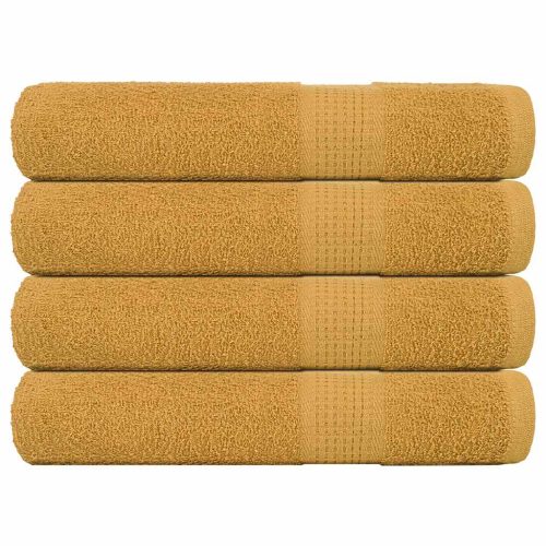 Asciugamani 4 Pz Oro 100×200 Cm 360 G/m² 100% Cotone