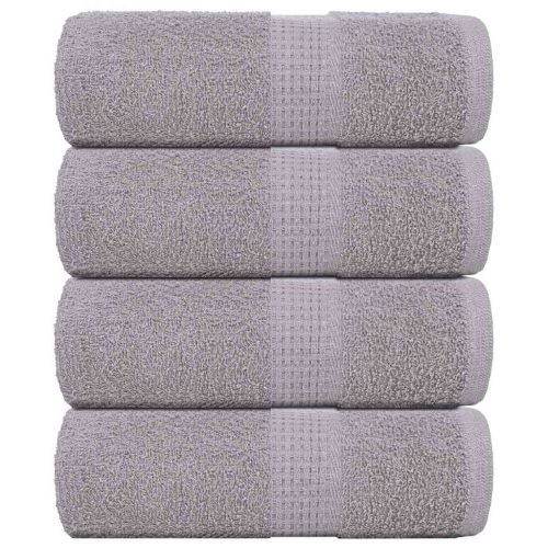 Asciugamani Per Sapone 4 Pz Grigio 30x30cm 360g/m² 100% Cotone