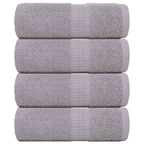 Asciugamani Ospiti 4 Pz Grigio 30×50 Cm 360 G/m² 100% Cotone