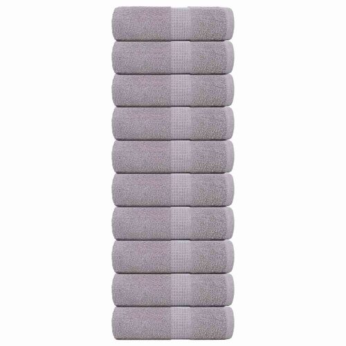 Asciugamani Ospiti 10 Pz Grigio 30×50 Cm 360 G/m² 100% Cotone