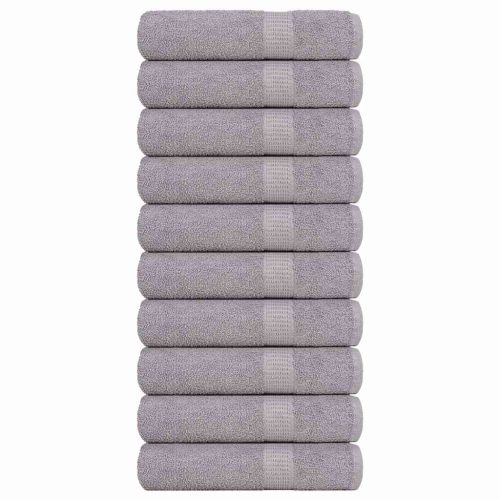 Asciugamani Da Bagno 10pz Grigio 100x150cm 360 G/m² 100% Cotone