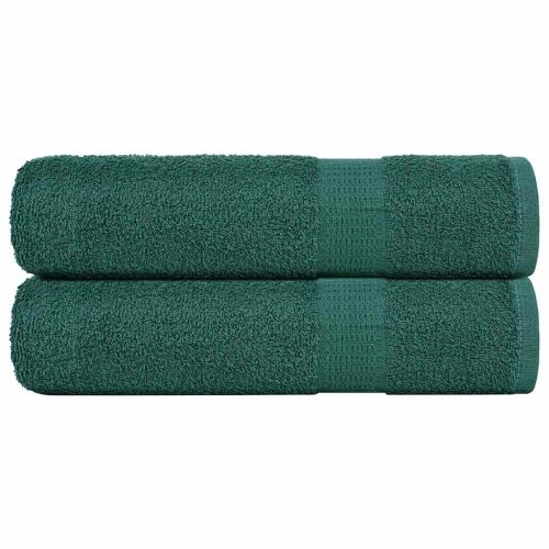 Asciugamani Doccia 2 Pz Verde 70×140 Cm 360 G/m² 100% Cotone