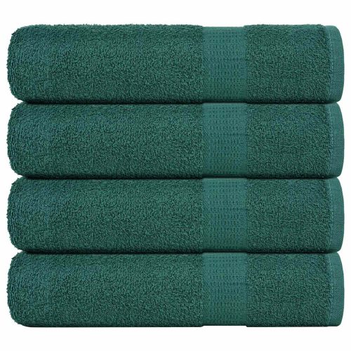 Asciugamani Doccia 4 Pz Verde 70×140 Cm 360 G/m² 100% Cotone