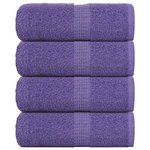 Asciugamani Per Sapone 4 Pz Viola 30x30cm 360g/m² 100% Cotone