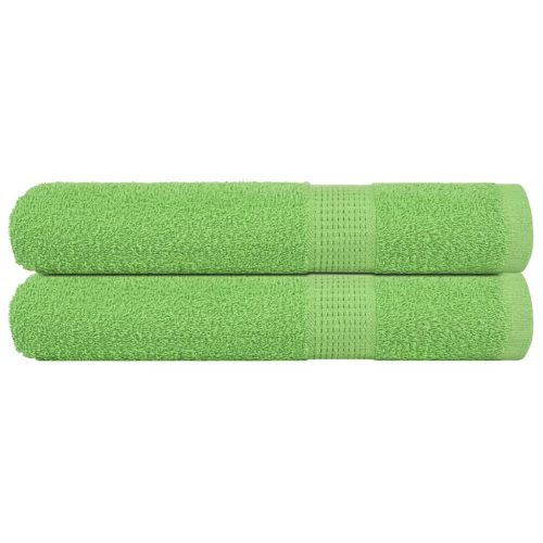 Asciugamani Per Sauna 2 Pz Verde Mela 80×200 Cm 360 G/m² Cotone