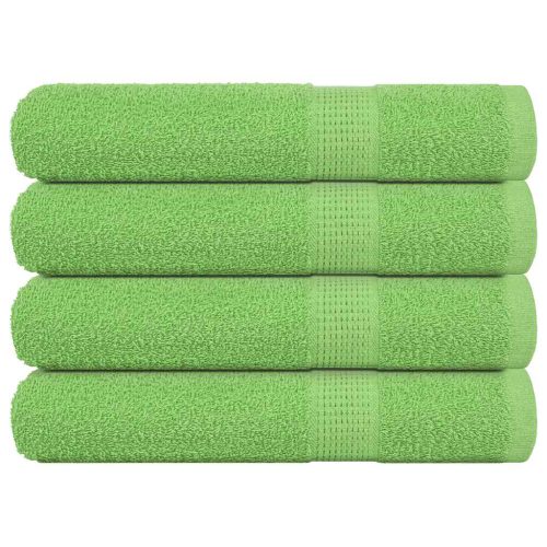 Asciugamani Per Sauna 4 Pz Verde Mela 80×200 Cm 360 G/m² Cotone