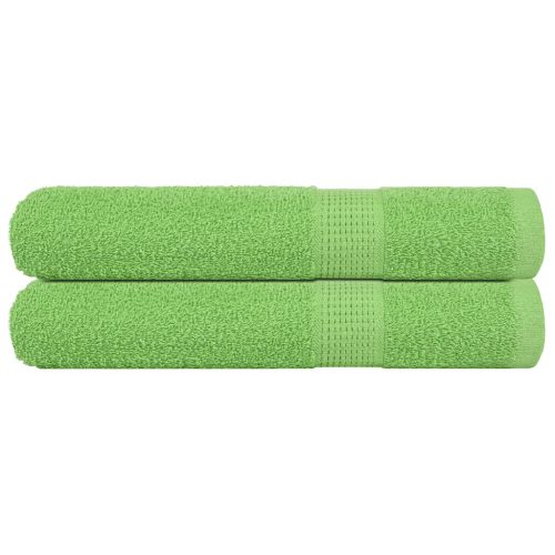 Asciugamani 2 Pz Verde Mela 100×200 Cm 360 G/m² 100% Cotone