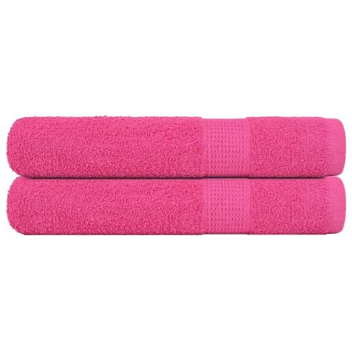 Asciugamani Per Sauna 2 Pz Rosa 80×200 Cm 360 G/m² 100% Cotone