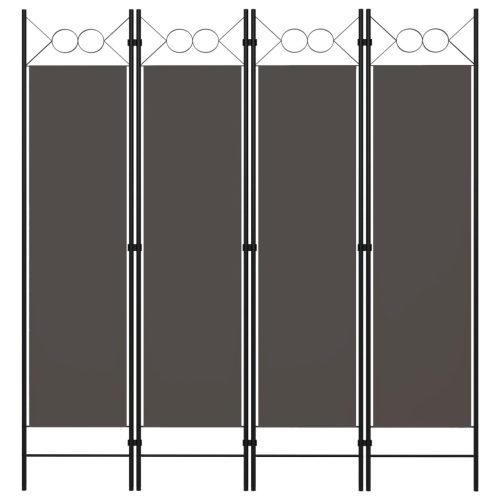 Paravento A 4 Pannelli Antracite 160×180 cm