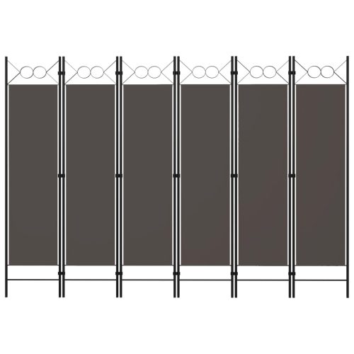 Paravento A 6 Pannelli Antracite 240×180 cm