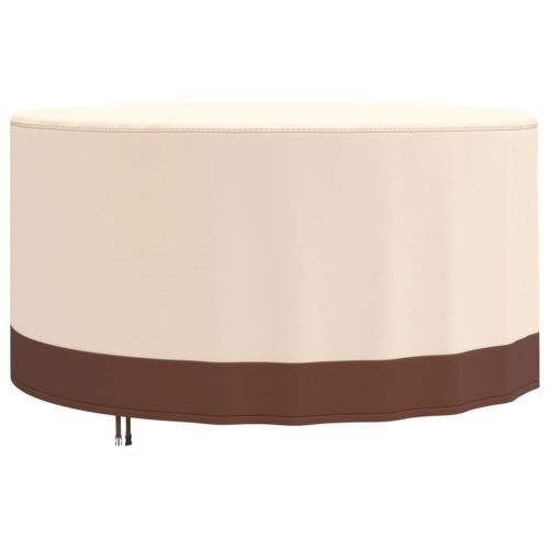 Copertura Mobili Giardino Rotonda Beige Ø 157×71 Cm 600d Oxford