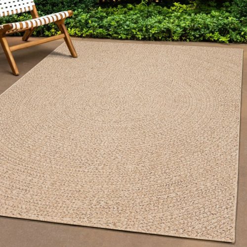 Tappeto Zizur 120×120 Cm Aspetto Iuta Per Interni Ed Esterni