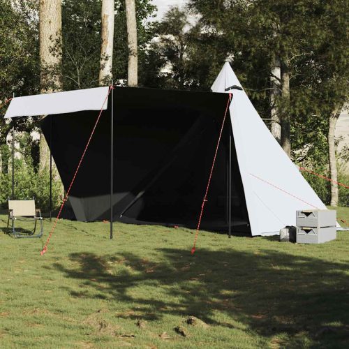 Tenda Familiare Tipi 6 Persone Bianca Tessuto Impermeabile