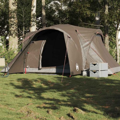 Tenda Da Campeggio A Cupola Per 6 Persone Marrone Impermeabile