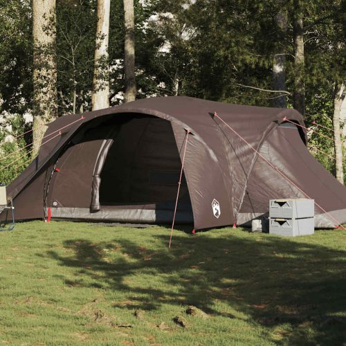 Tenda Da Campeggio A Cupola Per 6 Persone Marrone Impermeabile