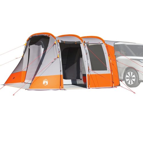 Tenda Da Campeggio Per Auto Grigio E Arancione Impermeabile