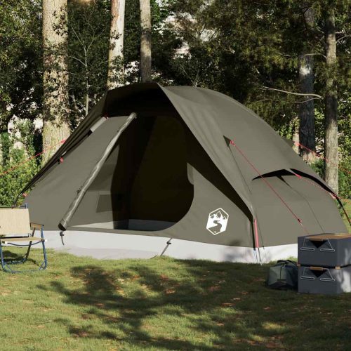 Tenda Da Campeggio A Cupola Per 6 Persone Marrone Impermeabile