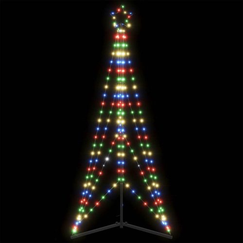 Albero Di Natale A Led 363 Led Colorato 182 cm