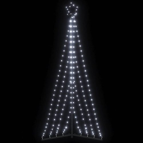 Albero Di Natale A Led 339 Led Bianco Freddo 187 cm