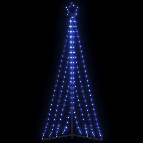 Albero Di Natale A Led 339 Led Blu 187 cm