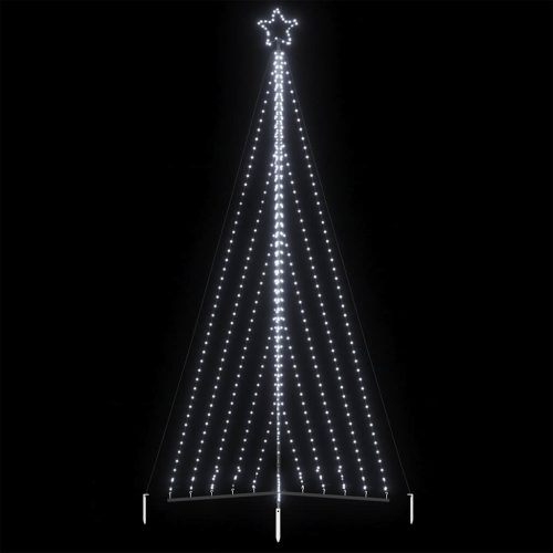 Albero Di Natale A Led 570 Led Bianco Freddo 399 cm