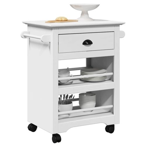 Carrello Da Cucina Bodo Bianco 67,5x45x80 cm