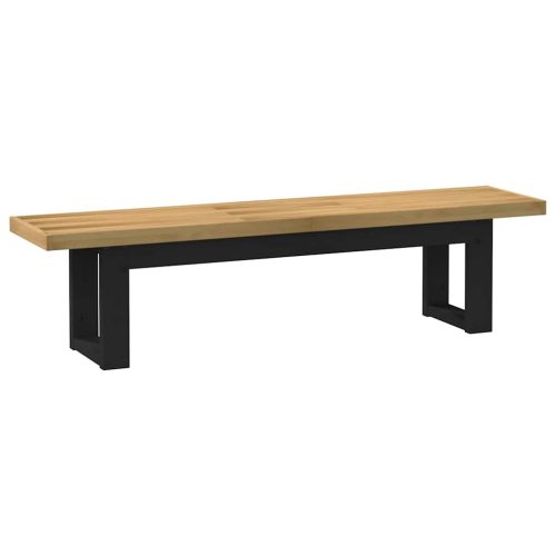 Panca Pranzo Noain Gambe A Forma U 180x40x45 Cm Legno Massello