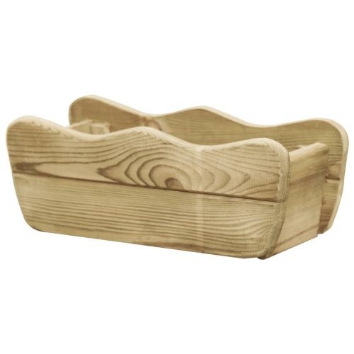 Letto Rialzato Da Giardino 50x18x18 Cm Legno Di Pino Impregnato