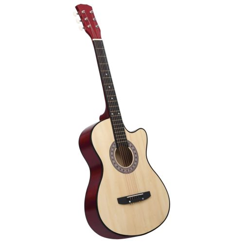 Chitarra Acustica Western Con 6 Corde 38″ In Legno Di Tiglio