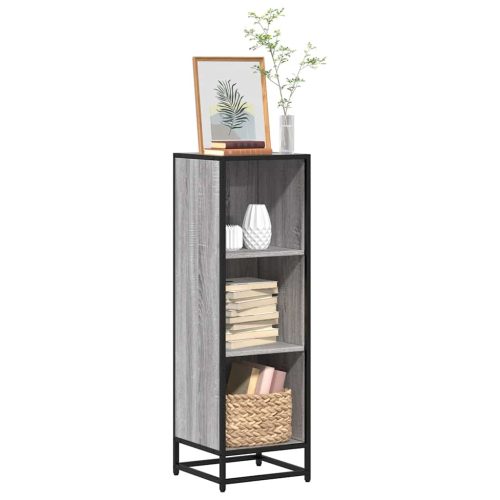 Libreria Grigio Sonoma 33,5x33x107,5 Cm In Legno Multistrato