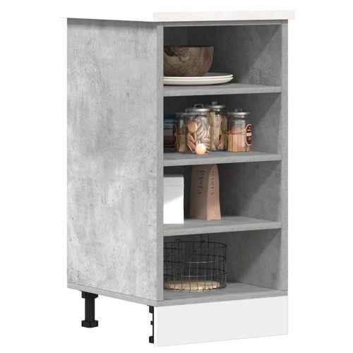 Armadio Inferiore Grigio Cemento 40×44,5×81,5 Cm In Truciolato