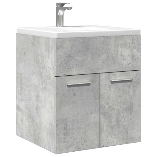 Mobile Lavabo Bagno Grigio Cemento 41×38,5×46 Cm In Truciolato