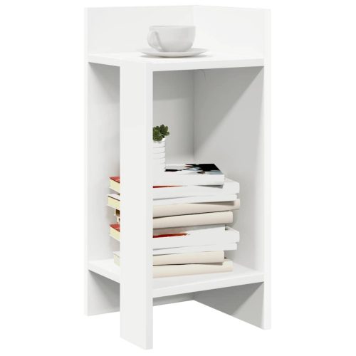 Tavolino Laterale Con Ripiano Bianco 25,5x27x60 cm