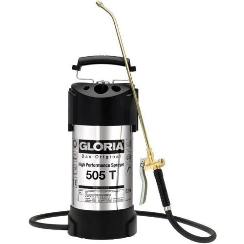 Gloria – 505 T – Atomizzatore Da 5l In Acciaio Inox Ad Alte Prestazioni Con Ugello E Lancia In Ottone