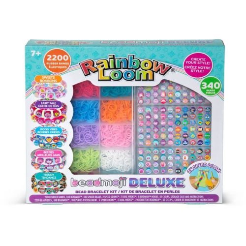 Scatola – Bandai – Rainbow Loom Beadmoji Deluxe – Cd0124, Per Realizzare Una Moltitudine Di Braccialetti Rainbow Loom