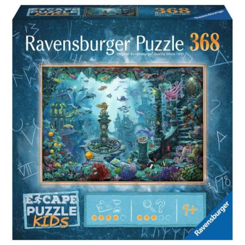 Puzzle Di Fuga Per Bambini Nel Regno Sottomarino, Puzzle Da 368 Pezzi, Des 9, 13395, Ravensburger