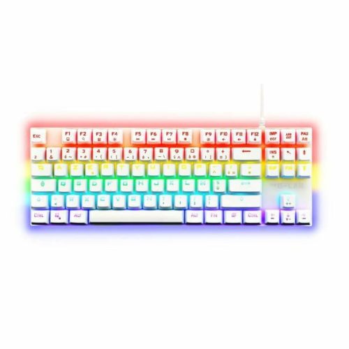 Tastiera Per Giochi The G-Lab Mercury Azerty Bianco