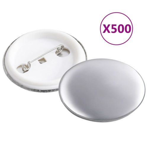 Vidaxl Parti Bottoni A Spilla 500 Set 37 mm