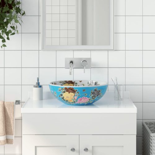 Lavabo Da Appoggio Multicolore Rotondo F41x14 Cm Ceramica