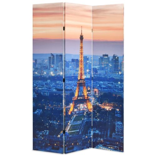 Paravento Pieghevole 120×170 Cm Stampa Parigi Di Notte