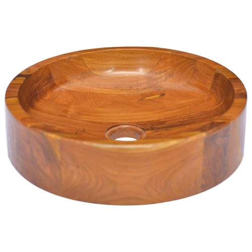 Lavabo In Legno Massello Di Teak F40x10 cm