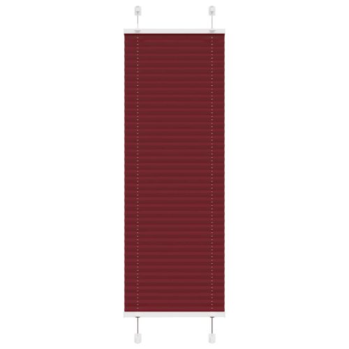 Tenda Plissettata Rosso Bordeaux 40×100 Cm Larghezza Tessuto