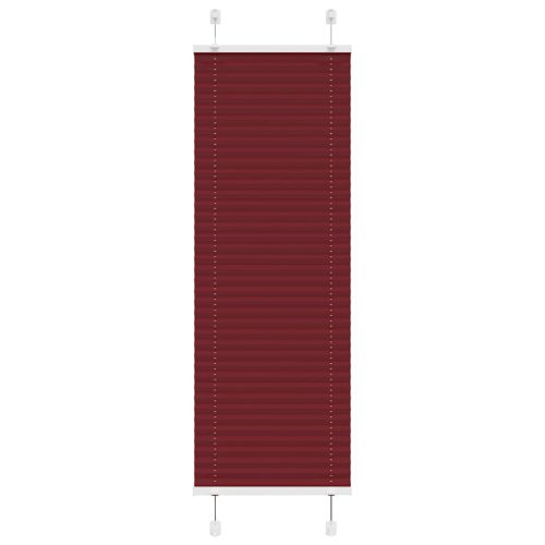 Tenda Plissettata Rosso Bordeaux 45×100 Cm Larghezza Tessuto