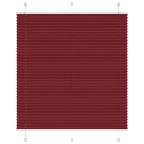 Tenda Plissettata Rosso Bordeaux 120×100 Cm Larghezza Tessuto